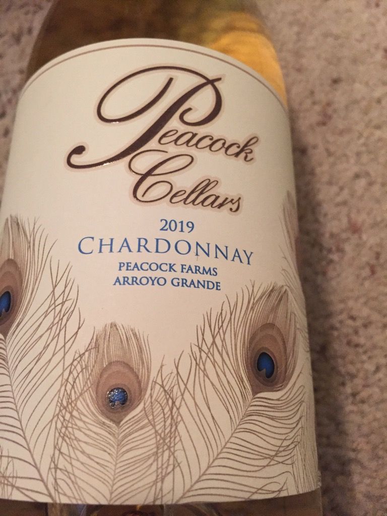 2018 Peacock Cellars Chardonnay Central Coast, USA, California, Central ...