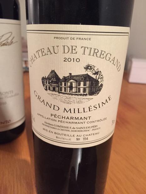 2010 Chateau De Tiregand Pecharmant Grand Millesime France Southwest France Dordogne Pecharmant Cellartracker
