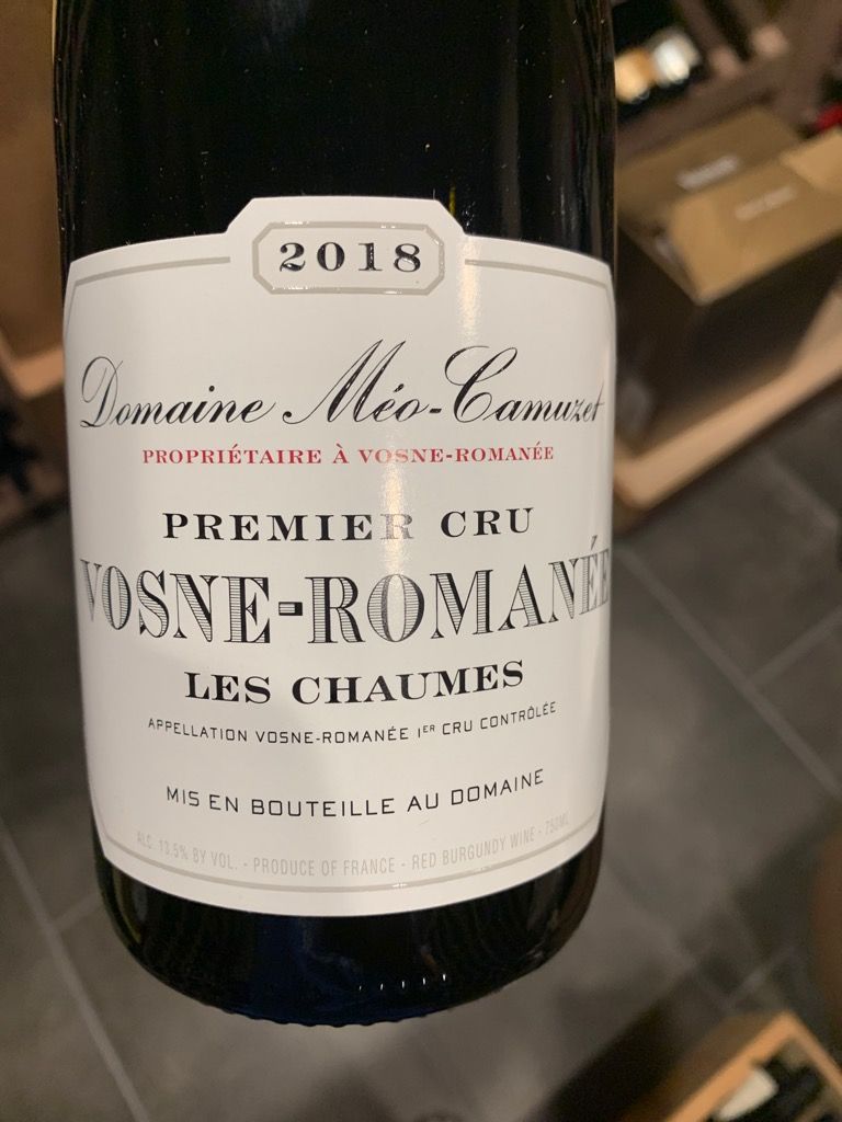 2018 Domaine Méo-Camuzet Vosne-Romanée 1er Cru Les Chaumes