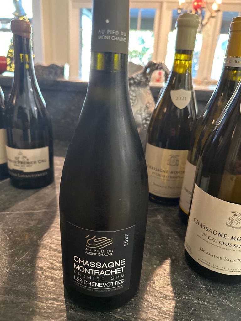 2020 Au Pied du Mont Chauve ChassagneMontrachet 1er Cru Les Chenevottes, France, Burgundy, Côte