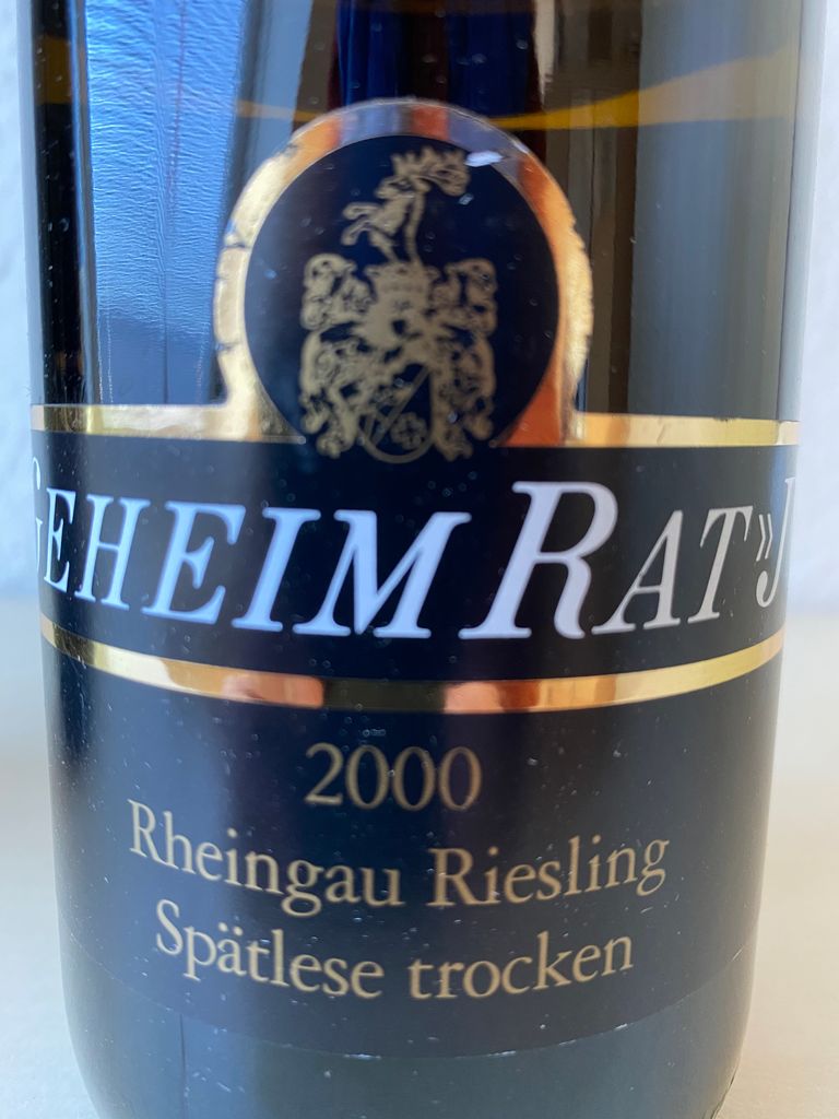 1996 Wegeler Riesling Geheimrat 