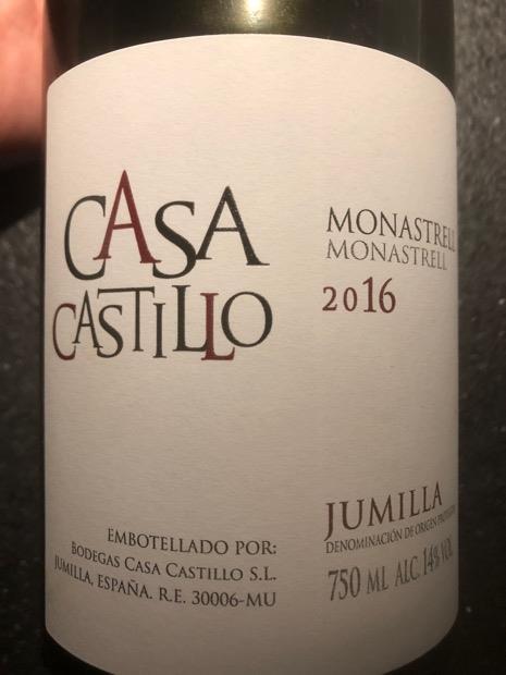 2016 Casa Castillo Monastrell Jumilla Spain Murcia Jumilla Cellartracker