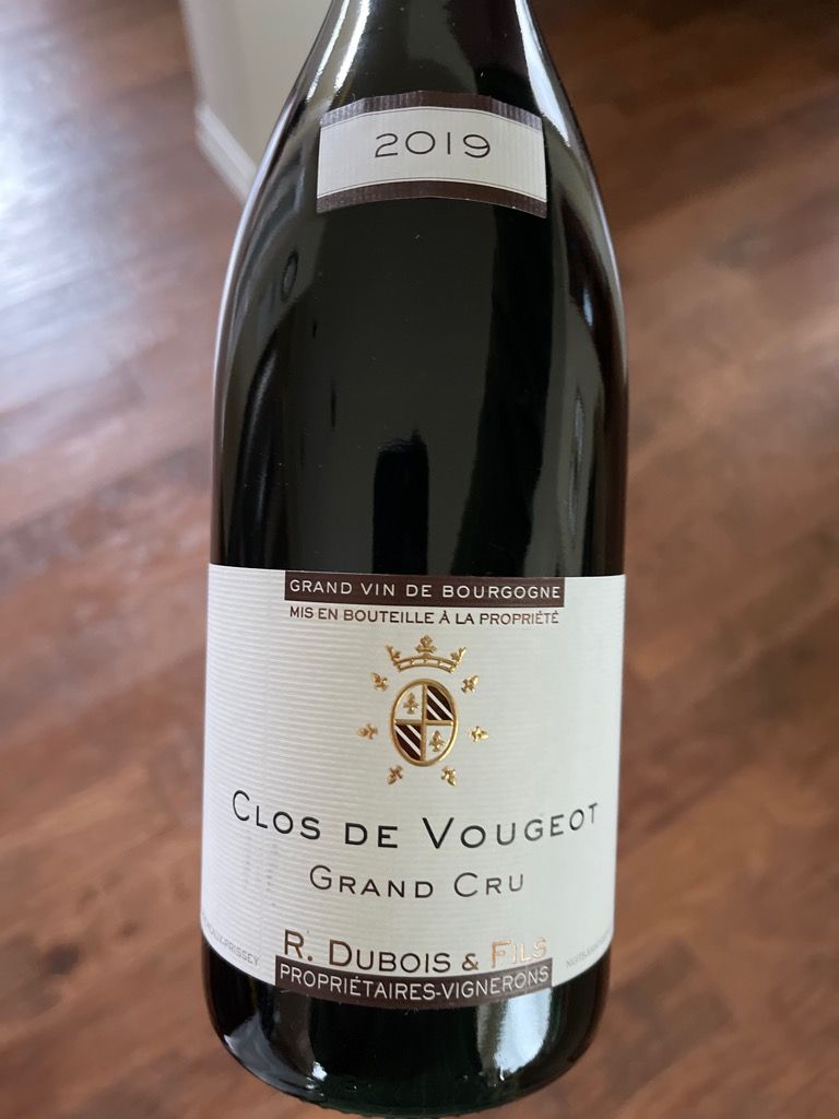 2020 Domaine R. DuBois & Fils Clos Vougeot, France, Burgundy, Côte de ...