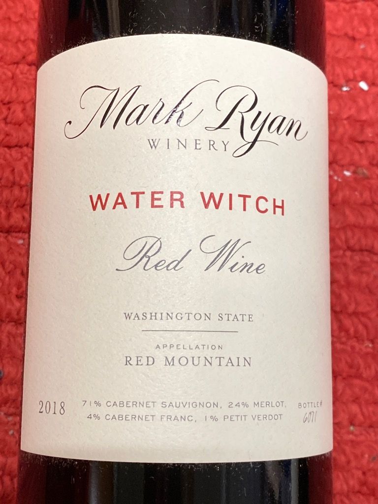 2018 Mark Ryan Water Witch Red Mountain, USA, Washington, Columbia