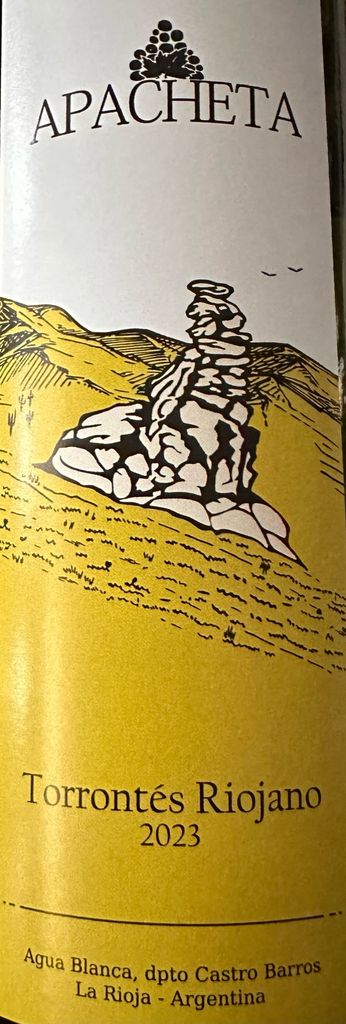 2023 Casa India Torrontés Riojano Apacheta, Argentina, La Rioja, Castro ...