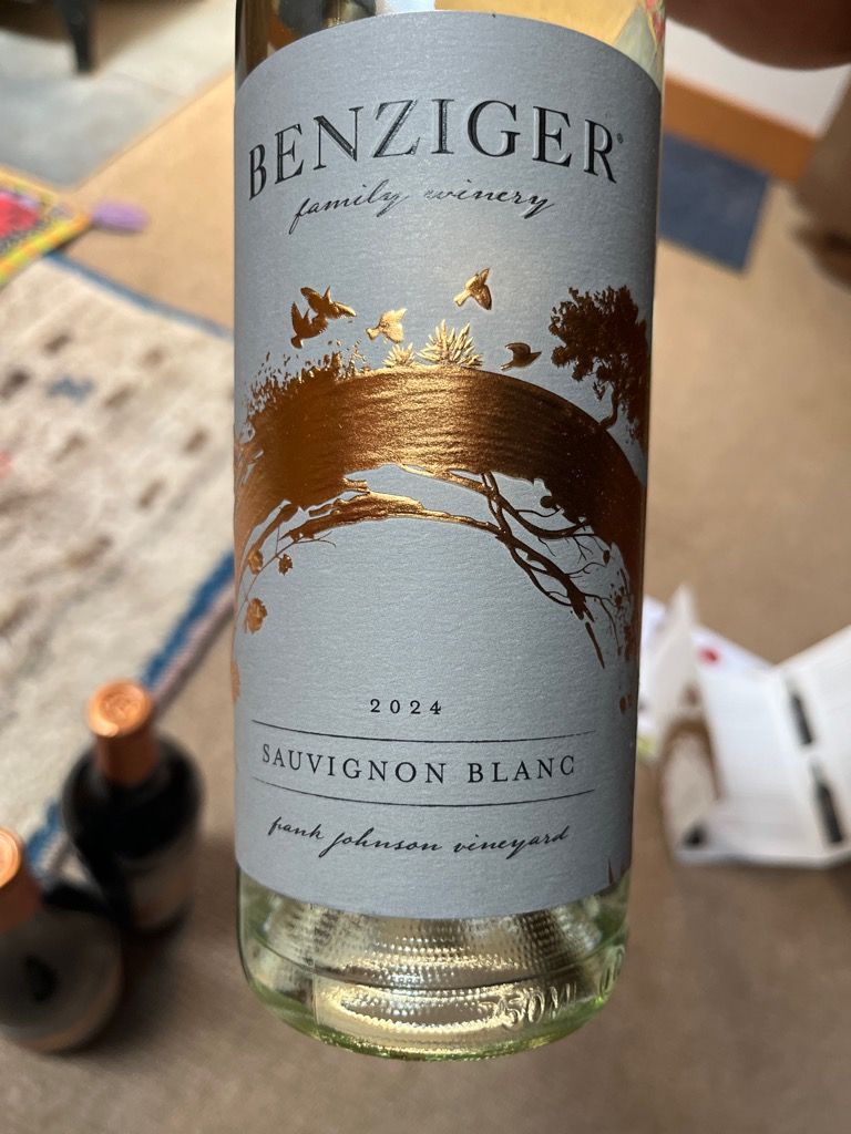 2024 Benziger Family Winery Sauvignon Blanc Frank Johnson Vineyard, USA ...