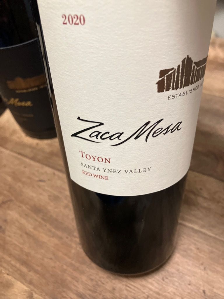 2020 Zaca Mesa Toyon - CellarTracker