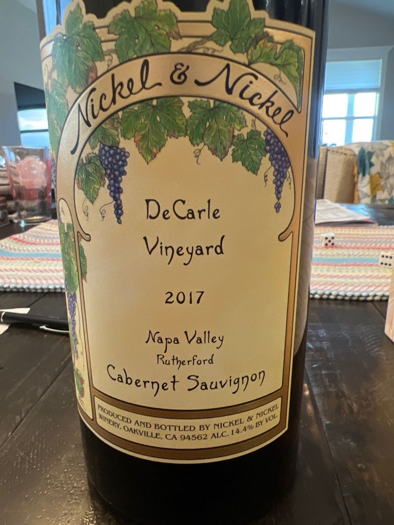 2017 Nickel & Nickel Sauvignon DeCarle Vineyard, USA