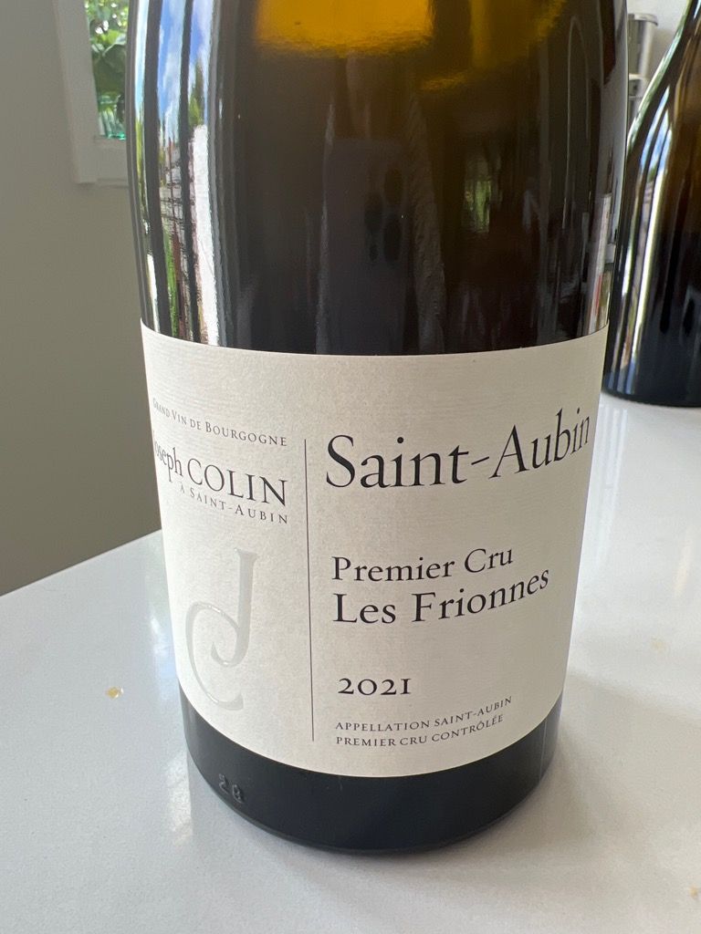 2022 Joseph Colin Saint-Aubin 1er Cru Les Frionnes Blanc