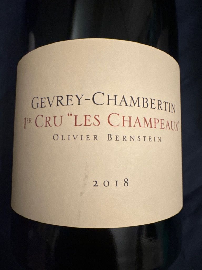 オリヴィエバーンスタインGevrey-Chambertin1er Cru2011 2011 Olivier Bernstein Gevrey-Chambertin 1er Cru Champeaux