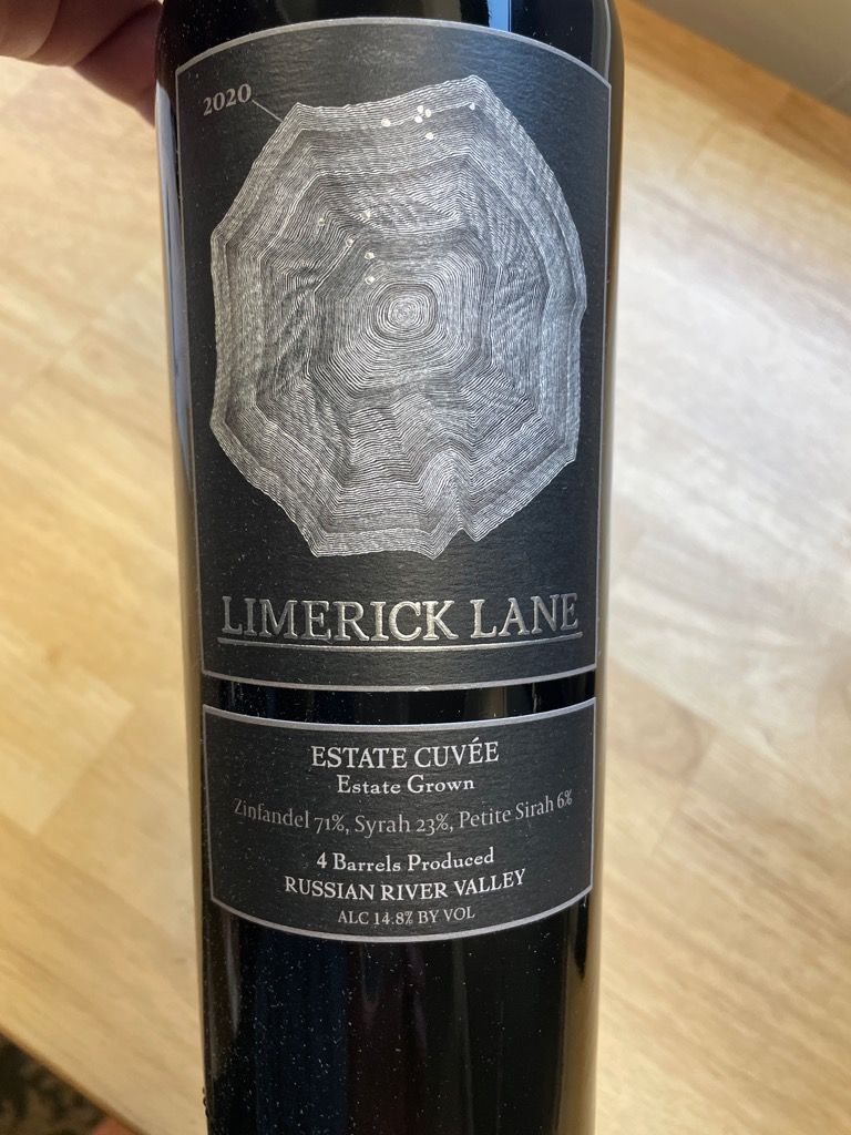 2020 Limerick Lane Estate Cuvée, USA, California, Sonoma County ...