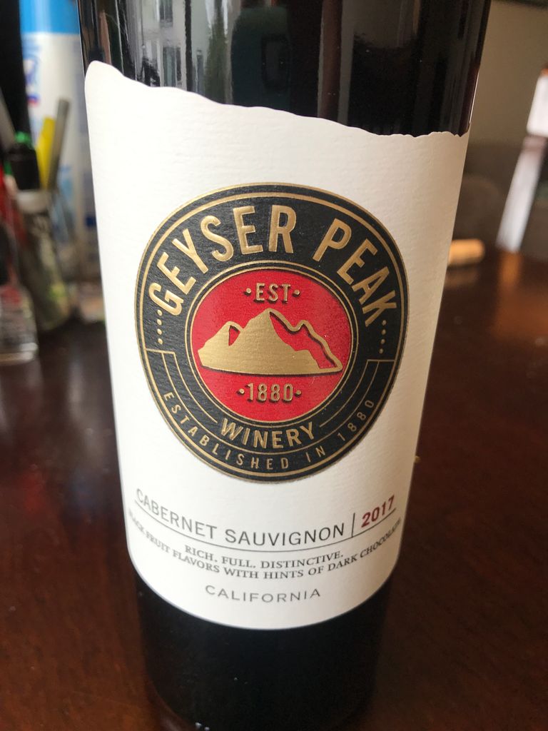 2020 Geyser Peak Cabernet Sauvignon, USA, California - CellarTracker