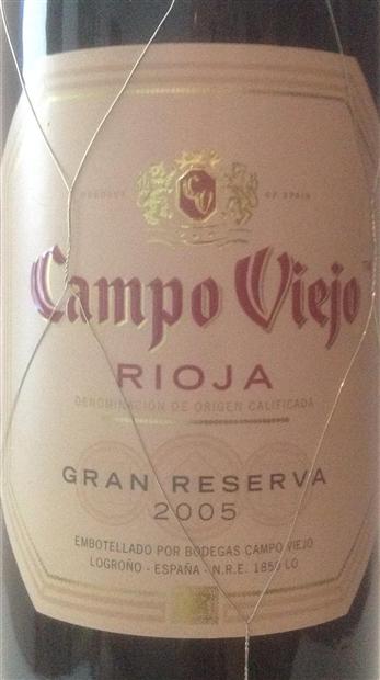 2005 Campo Viejo Rioja Gran Reserva Spain La Rioja Rioja