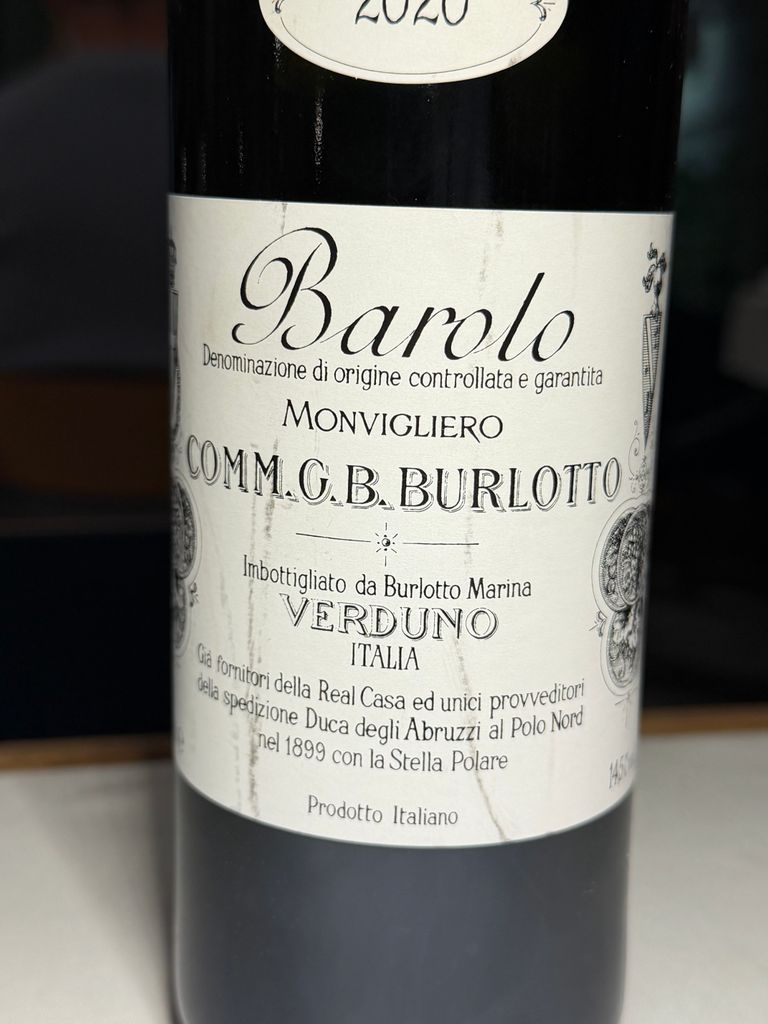 2020 Comm. G.B. Burlotto Barolo Monvigliero - CellarTracker