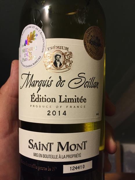 2009 Marquis de Seillan Saint-Mont Cuvée Excellence - CellarTracker