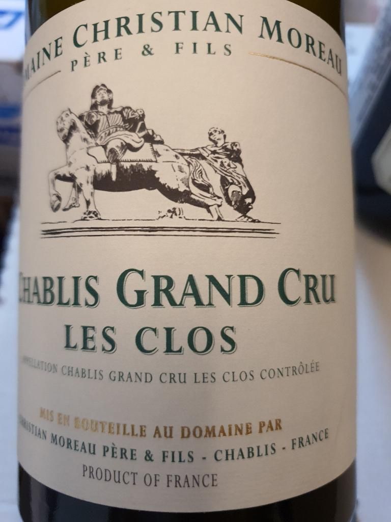 2020 Domaine Christian Moreau Père et Fils Chablis Grand Cru Les