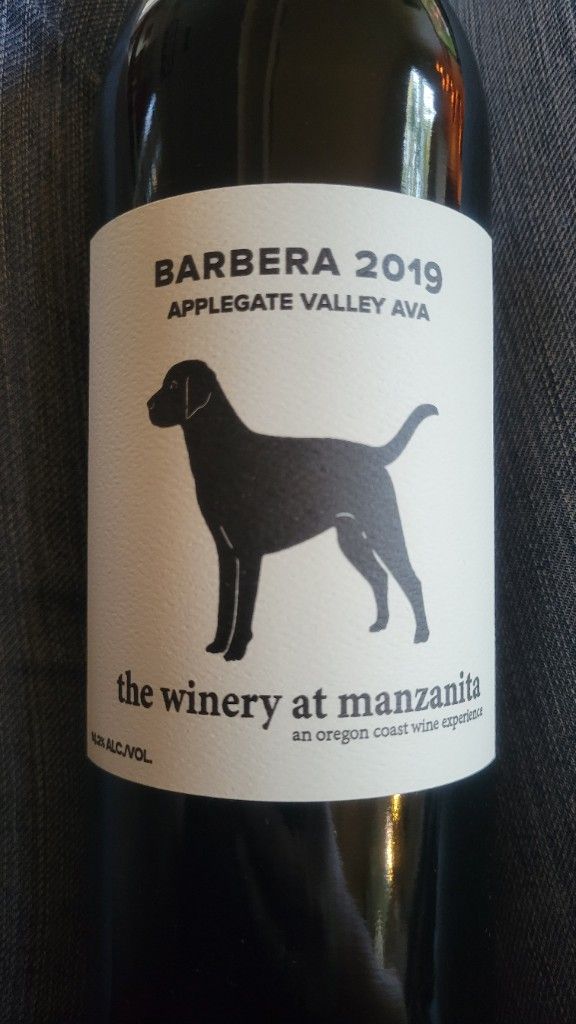 2019 The Winery at Manzanita Barbera, USA, Oregon, Southern Oregon, Applegate Valley CellarTracker