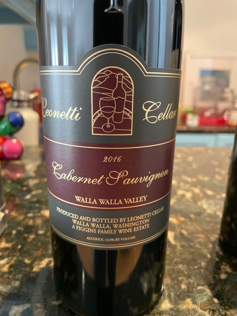 2016 Leonetti Cellar Cabernet Sauvignon Reveal Auction #3 Lot No. 28 ...