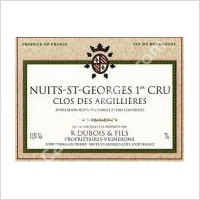 2020 Domaine R. DuBois & Fils Nuits St. Georges 1er Cru Clos Des ...