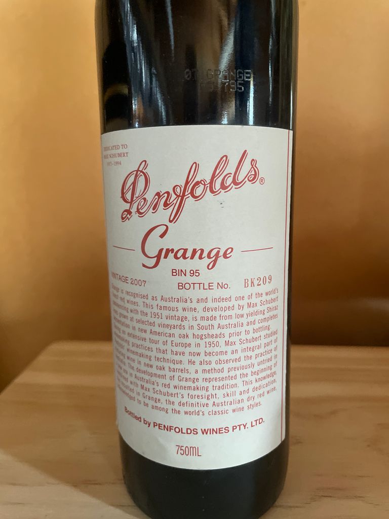 2008 Penfolds Grange - CellarTracker
