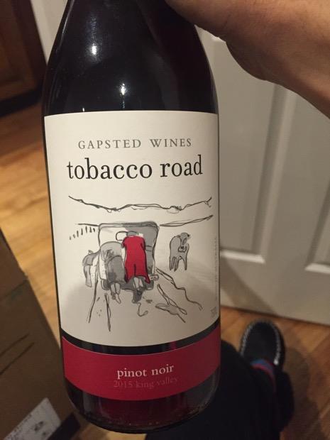 2015 Gapsted Pinot Noir Tobacco Road