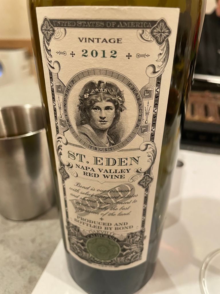 2012 BOND St. Eden - CellarTracker