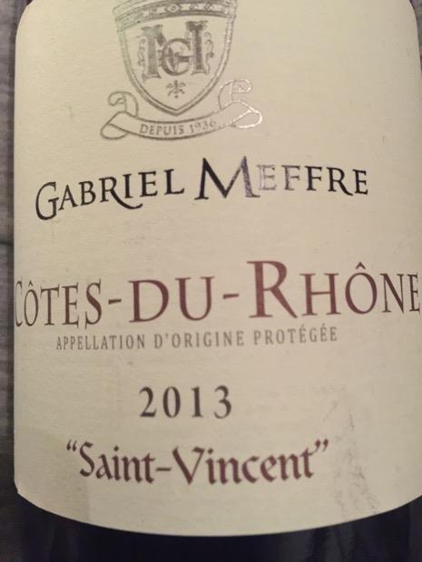 Côtes du Rhône Saint-Vincent Rouge 2022 - Gabriel Meffre, La