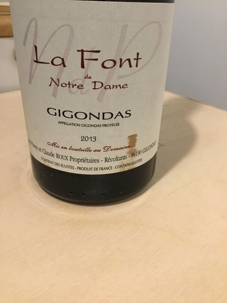 2013 Jean Pierre Et Claude Roux Lirac La Font De Notre Dame France 2013-jean-pierre-et-claude-roux-lirac-la-font-de-notre-dame-france