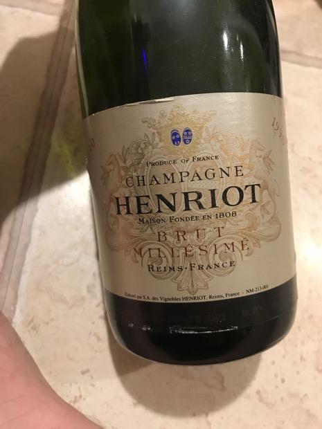 1996 Henriot Champagne Brut Millésimé - CellarTracker