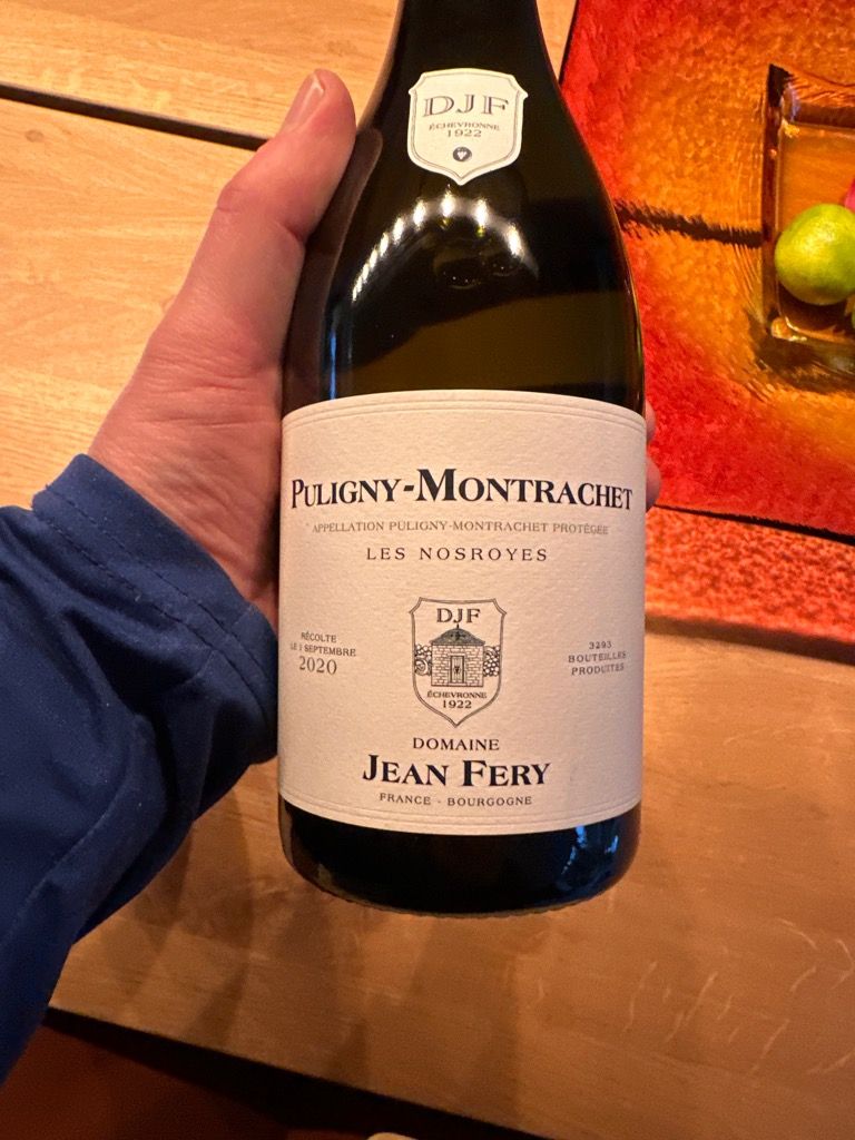 ワイン Puligny-Montrachet Les Nosroyes 2020 2020 Domaine Jean Féry & fils Puligny-Montrachet Les Nosroyes