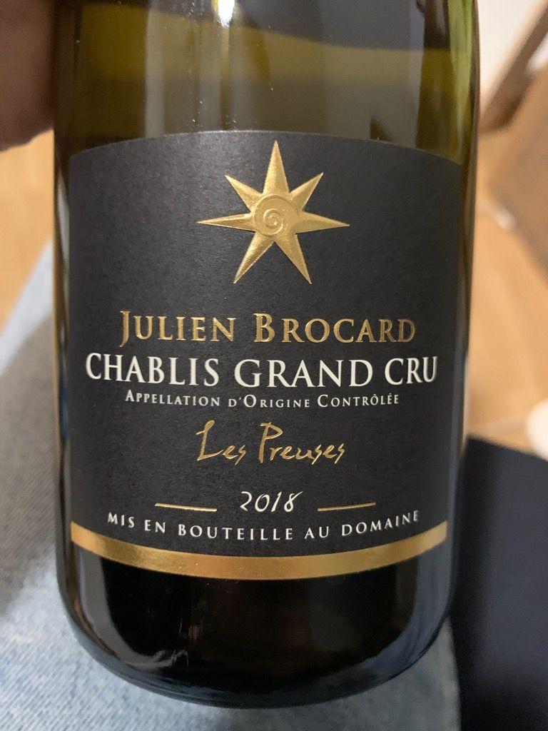 2019 Maison Julien Brocard Chablis Grand Cru Les Preuses