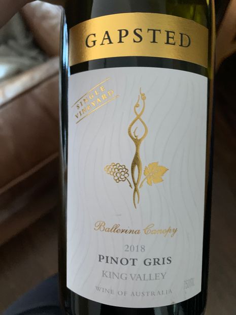 2021 Gapsted Pinot Grigio Ballerina Canopy, Australia, Victoria, North 