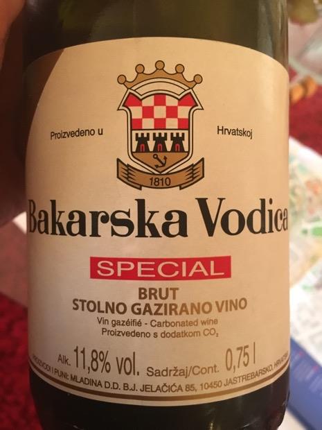 Label Rijek NV Istravino D.D. - Rijeka Bakarska Vodica Special Brut, Croatia ...