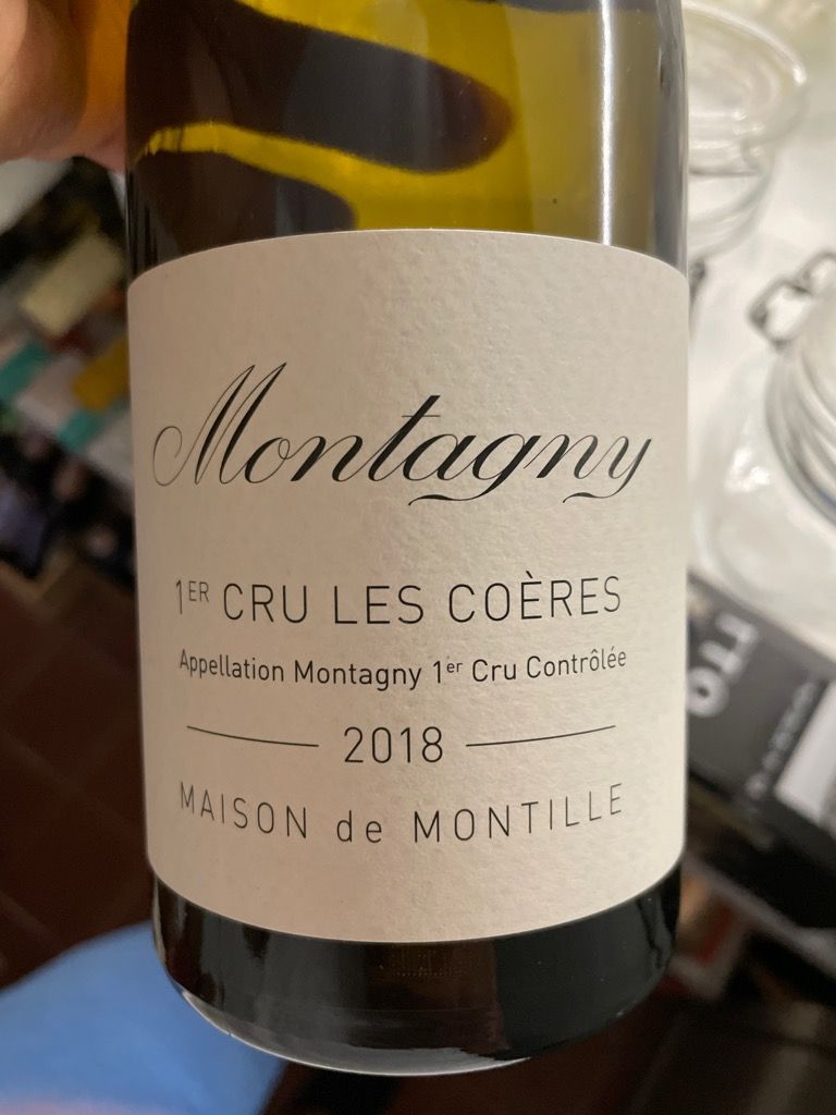 2019 Maison De Montille Montagny 1er Cru Les Coères Blanc, France ...