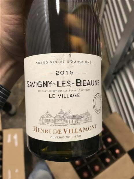 【未開封】Henri de Villamont白ワインK◇ 2019 Henri de Villamont Savigny-lès-Beaune Le Village Blanc