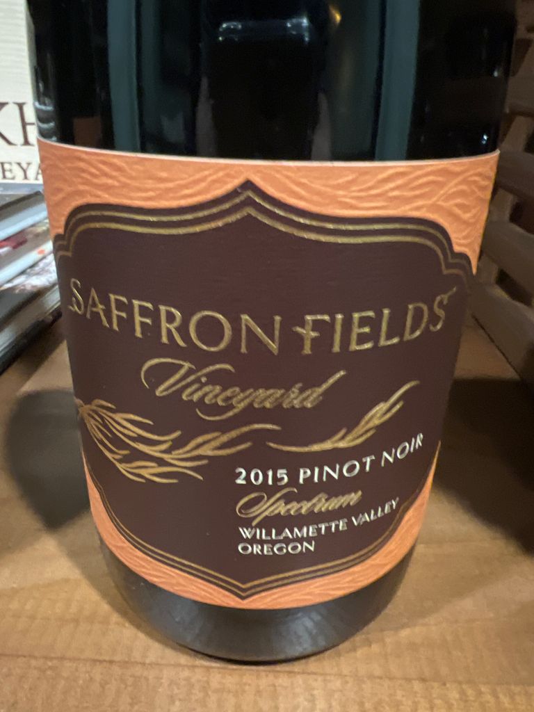2018 Saffron Fields Vineyard Pinot Noir Willamette Valley, USA, Oregon