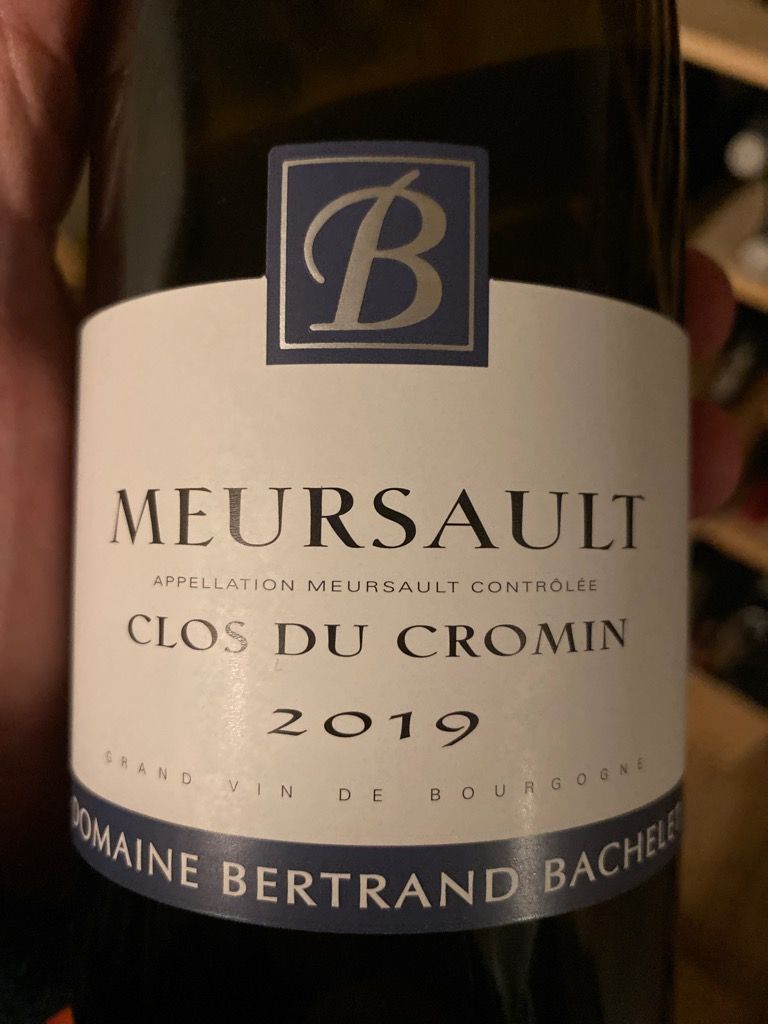 2019 Domaine Bertrand Bachelet Meursault Clos du Cromin, France