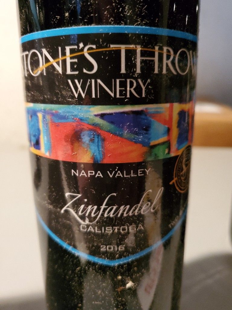 2016 Stone's Throw Winery Zinfandel Calistoga, USA, California, Napa Valley, Calistoga