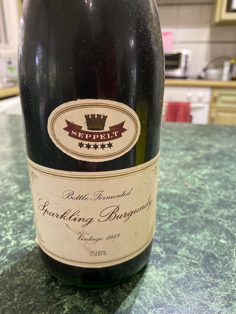 セッペルト・SEPPELT(*´ω`*) 1987 Seppelt Shiraz Sparkling Burgundy Great Western - CellarTracker
