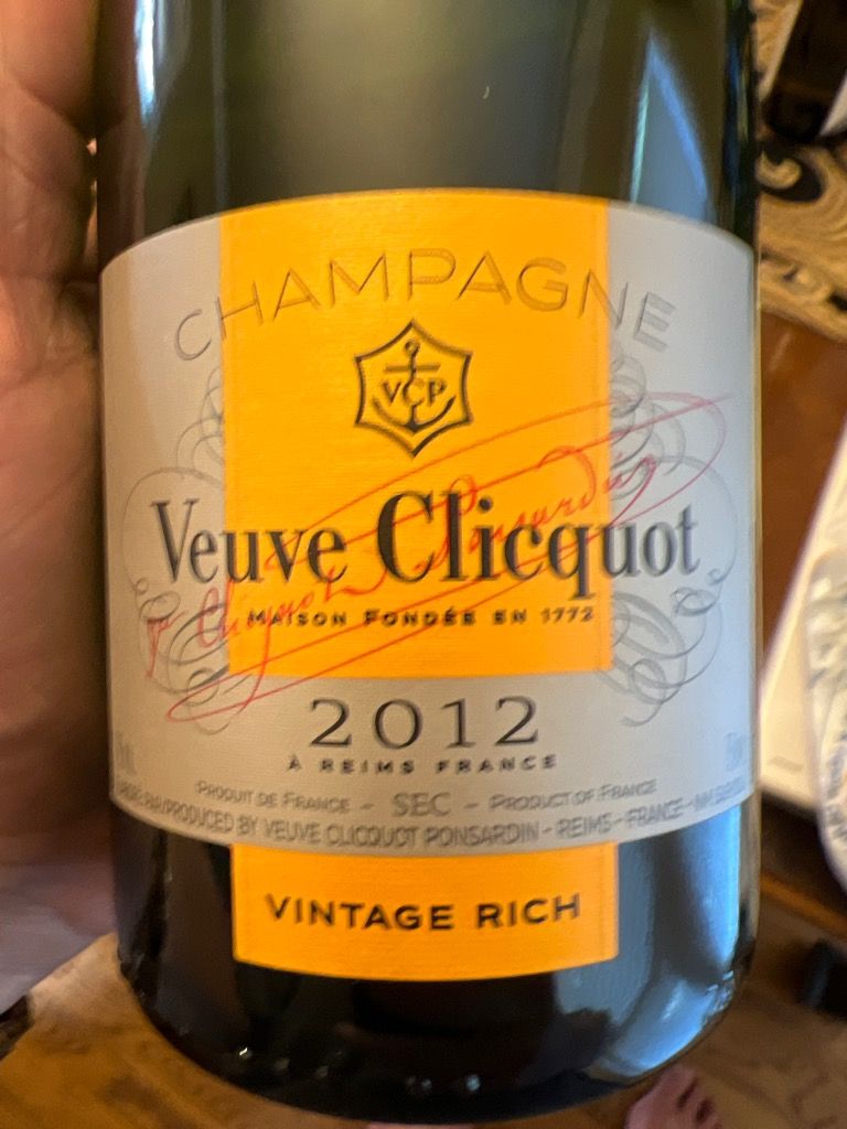 2002 Veuve Clicquot Champagne Vintage Rich - CellarTracker
