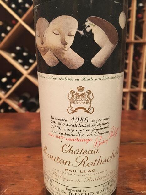 偉大なヴィンテージ 1986 CHATEAU MOUTON ROTHSCHILD シャトー ムートン ロートシルト ボルドー ポイヤック 赤  750ml 100パーカーポイント(ポイヤック)｜売買されたオークション情報、yahooの商品情報を 食品、飲料