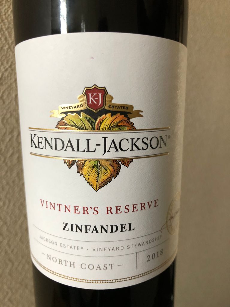 2018 Kendall-Jackson Zinfandel Vintner's Reserve - CellarTracker