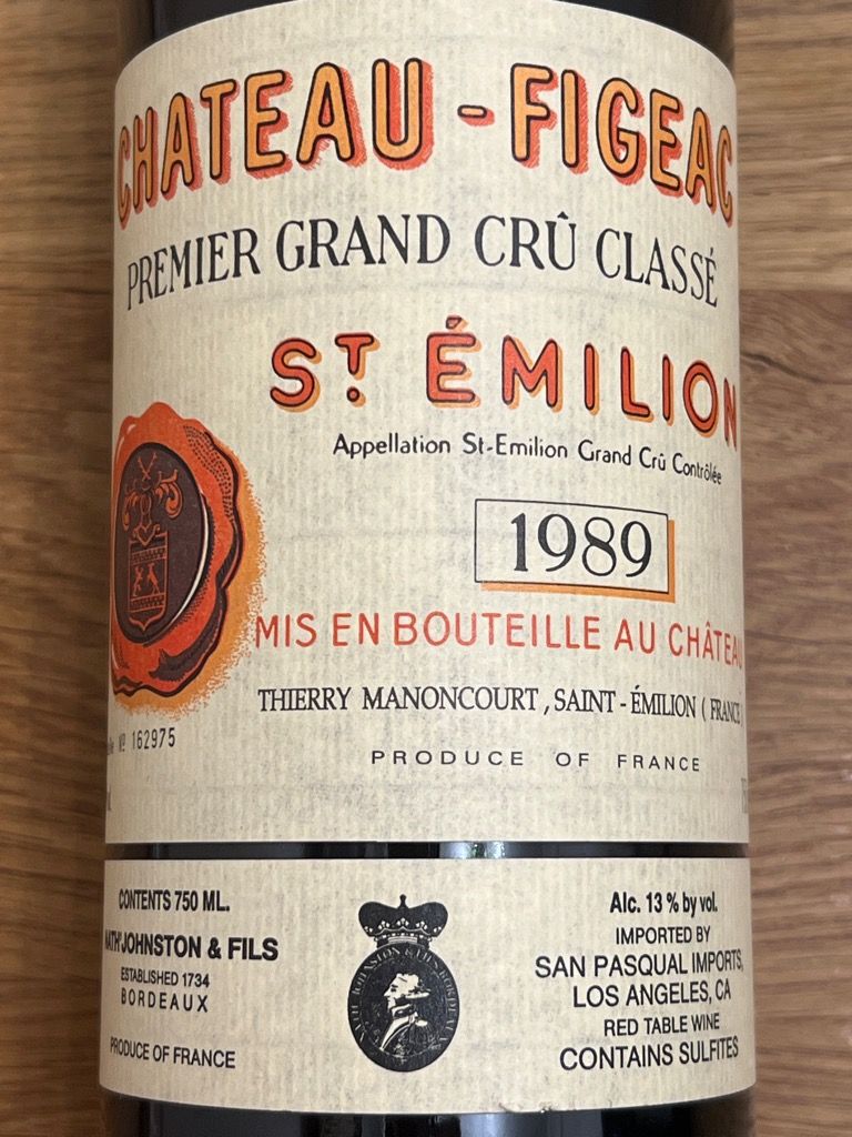 1989 Château Figeac - CellarTracker