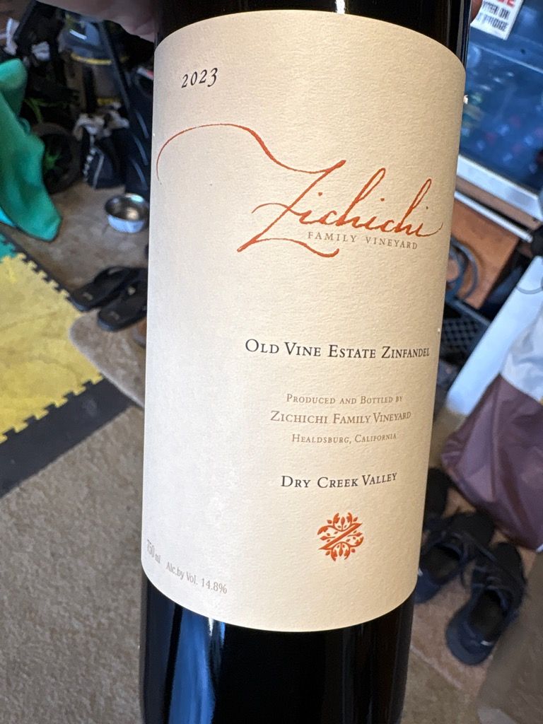 2023 Zichichi Family Vineyard Zinfandel Old Vine Estate