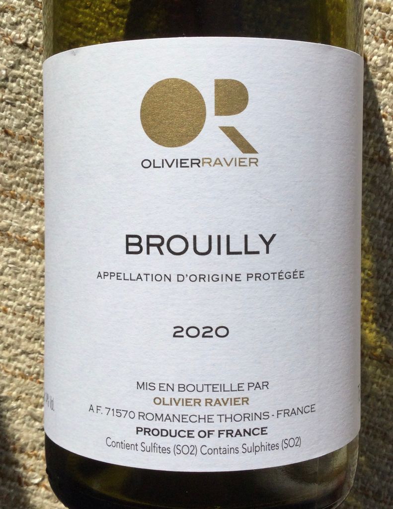 2020 Olivier Ravier Brouilly, France, Burgundy, Beaujolais, Brouilly ...
