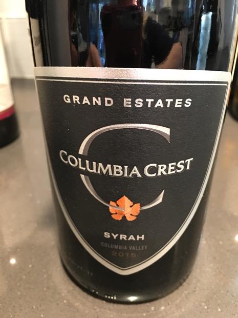 2015 Columbia Crest Syrah Grand Estates, USA, Washington, Columbia ...