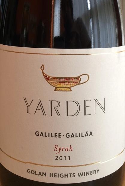 2011 Golan Heights Winery Syrah Yarden, Israel, Galilee, Golan Heights ...