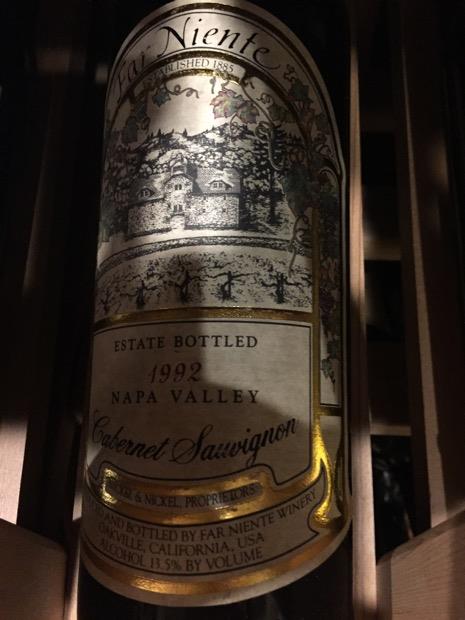 1992 Far Niente Cabernet Sauvignon Estate Napa Valley - CellarTracker