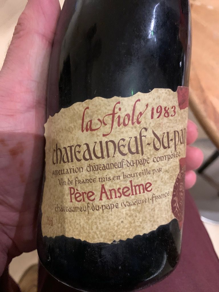 1982 Père Anselme ChâteauneufduPape La Fiole du Pape, France, Rhône, Southern Rhône
