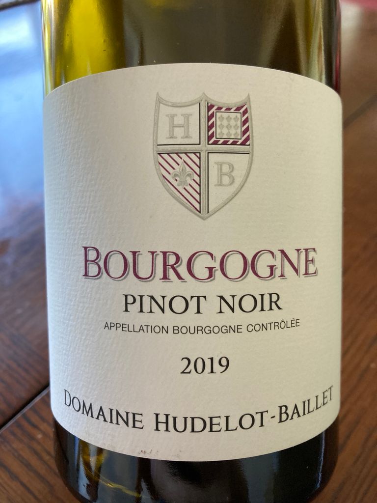 2019 Domaine Hudelot-Baillet Bourgogne - CellarTracker